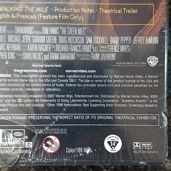 Factory Sealed "The Green Mile" DVD - Picture 7 of 8